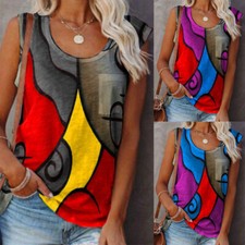 Women Tops Tops Sleeveless Tank Shirt Plus Summer Tee T Size Ladies Vest