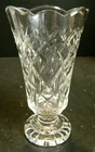 Vintage Waterford Crystal Scalloped Footed Vase 7.13" x 4" Excellent Condition