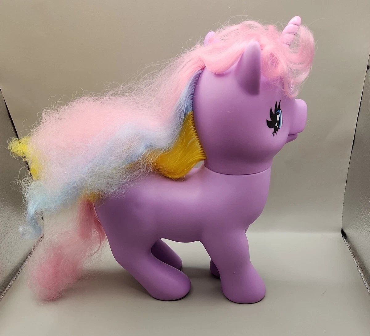 My little Pony Unicorn large Gi-G0 Wonderland 9 in lavender rainbow hair  bird | eBay