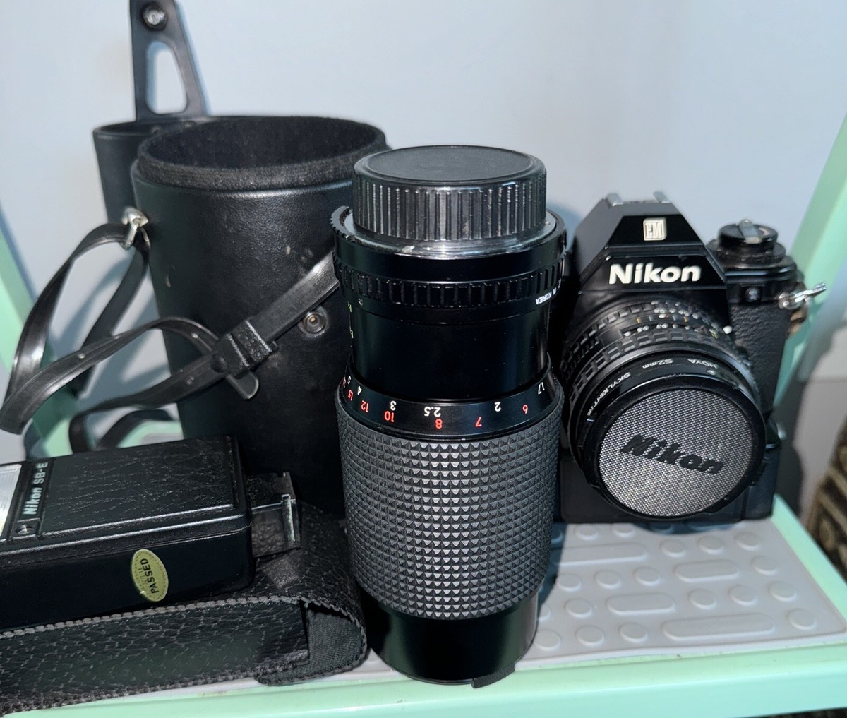 Nikon FG 35mm Film Camera Bundle w/ 2 lenses, MD-14 Motor Drive
