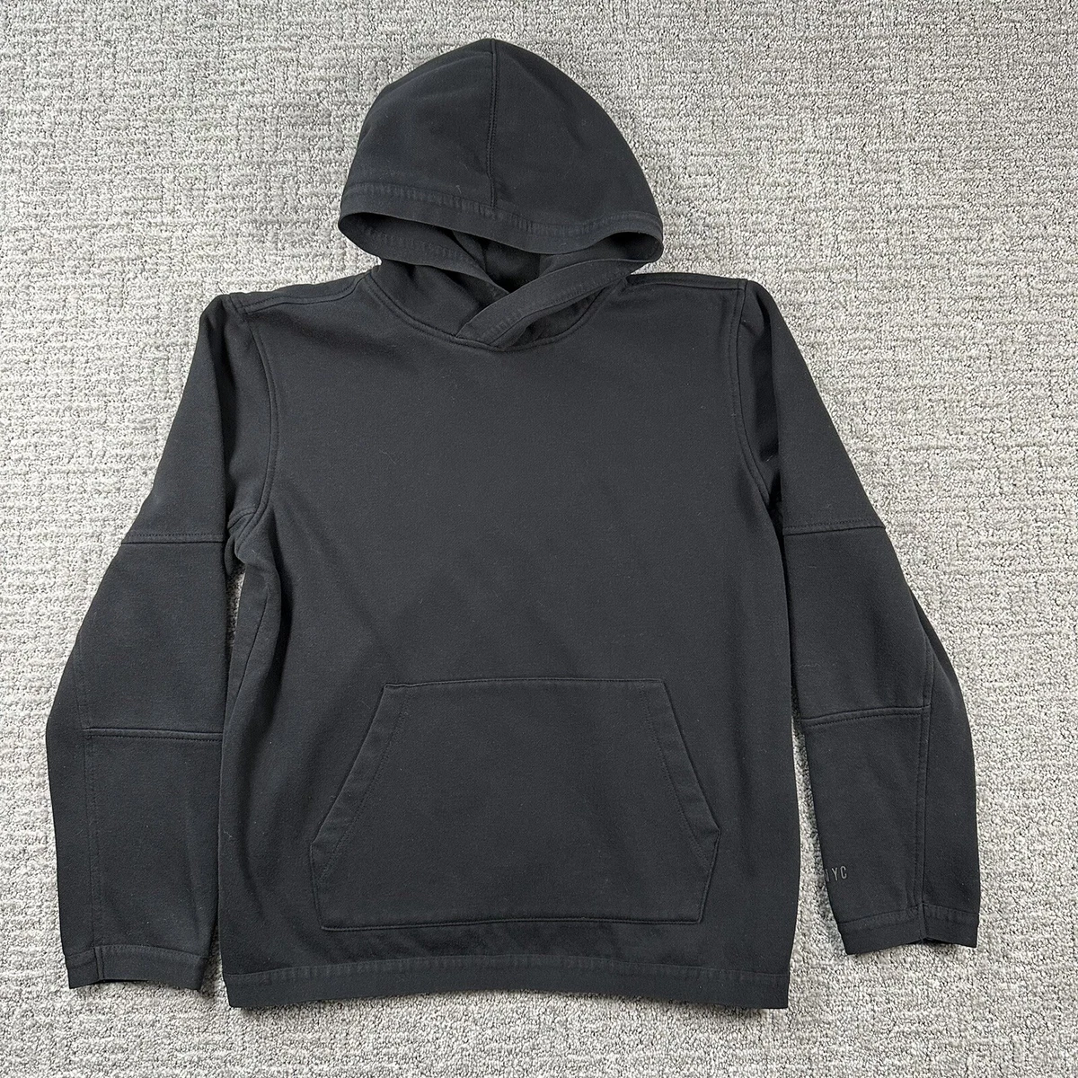 Express Sweatshirt Small S Black Hoodie Logo Pullover Sweater Top Womens