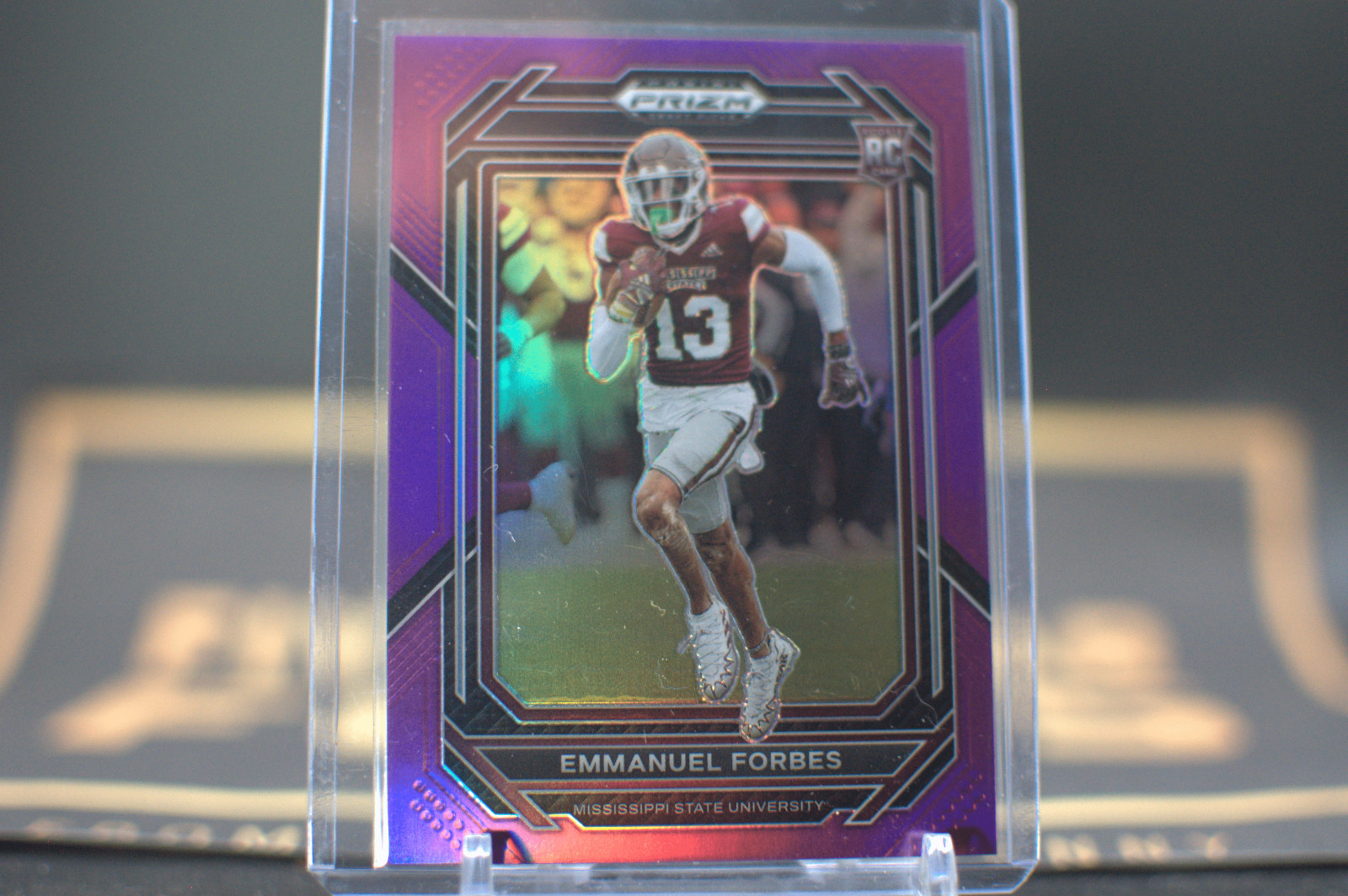 2023 Panini Prizm Draft Picks : Emmanuel Forbes [Purple] #180