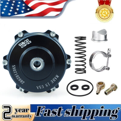 Tial Q BV50 Stye BLACK 50mm Blow off Valve BOV Up to 35PSI  6PSI+18PSI Spring