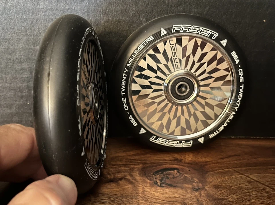 RUEDAS SCOOTER FASEN HOLLOW CORE PRO - 120mm 86A PAR 2 ruedas Foto 3 de 4