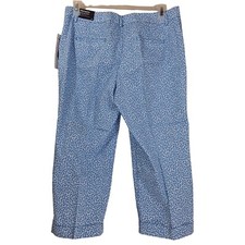 Sharagano Women s Slim Leg Crop Size 12 Floral Pants NWT