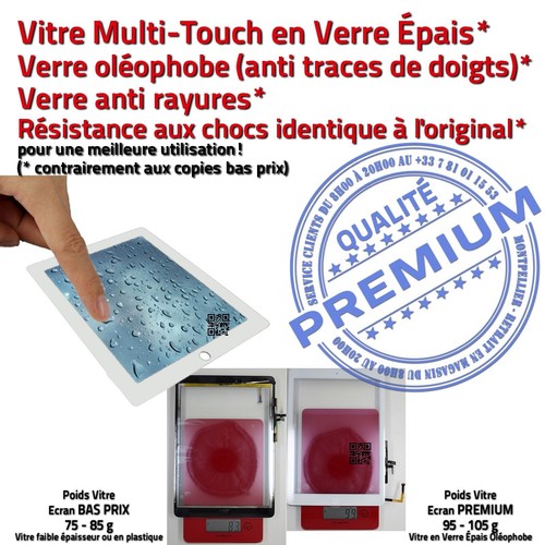 Vitre Tactile iPad A1476 Blanc Ecran Assemblé Nappe Bouton HOME Adhésif Prémonté - Photo 3/5