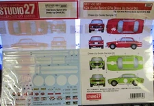 DECAL: 1/24 S27DC1251 Alfa Romeo Giulia Sprint Dress Up A Tamiya