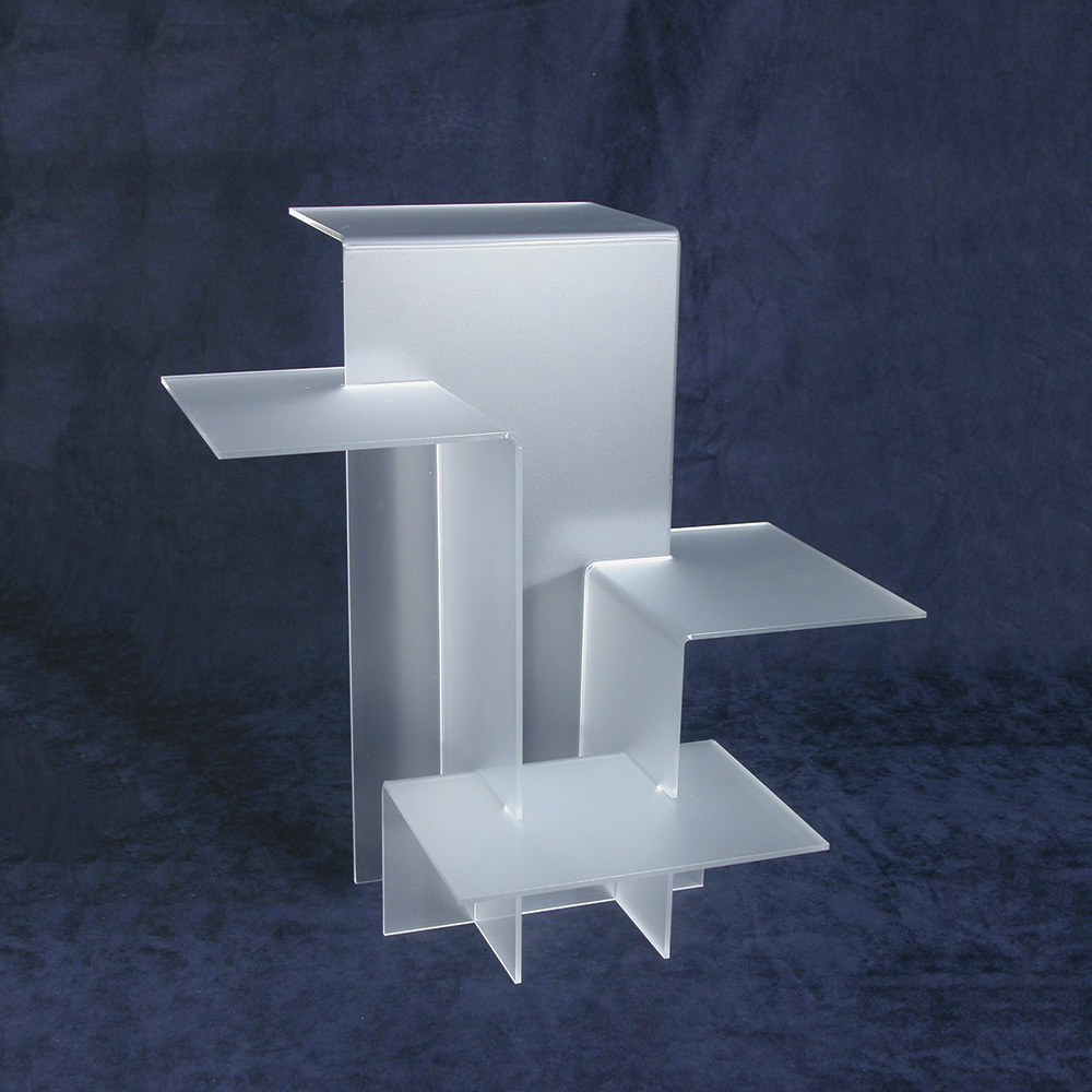 4-tier Riser Showcase Display Trade Show Jewelry Displays Frosted Riser ...