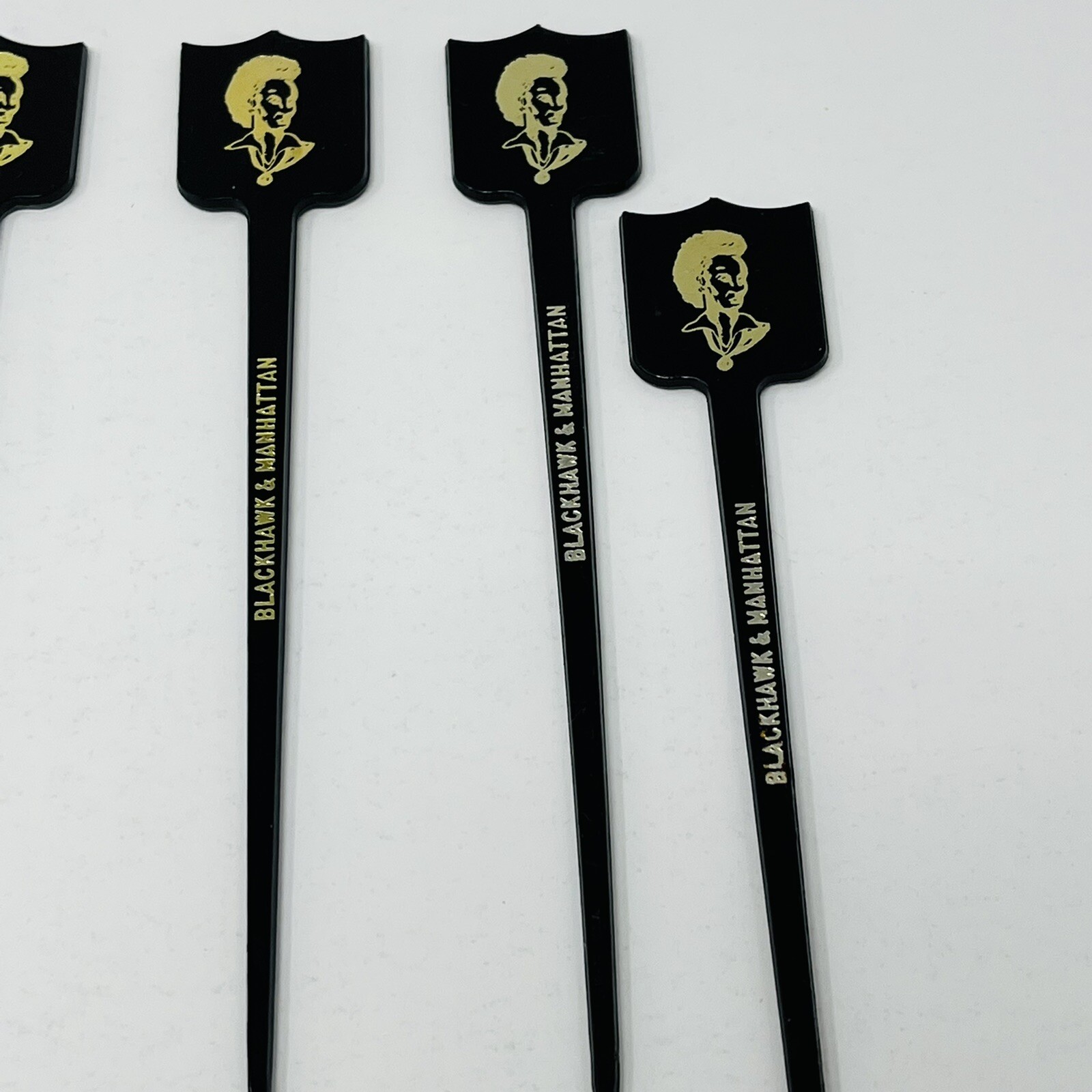 Blackhawk & Manhattan Club WI Olive Pick Swizzle Stick Drink Cocktail