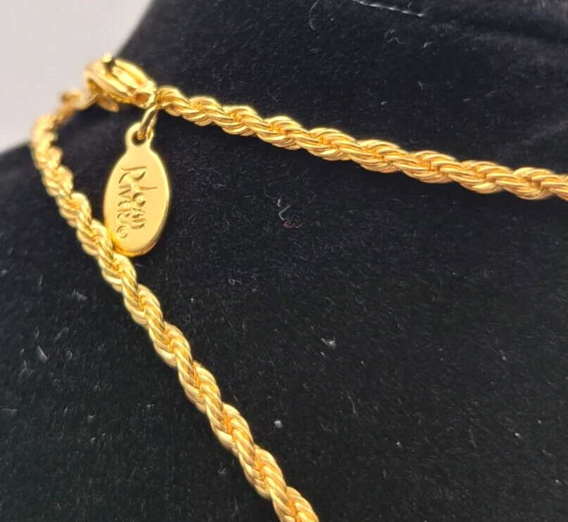 JOAN RIVERS PURPLE ENAMEL PUFFY HEART PENDANT SWAROVSKI CRYSTALS W/ NECKLACE - Image 3 of 3