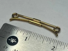Vintage Swank 12K Gold Filled Collar Bar Clip Formal Suit Accessory