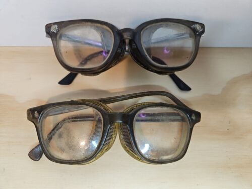 LUNETTES American Optical Flexi-Fit lunettes de sécurité vintage protecteurs d'écran - Photo 1/9