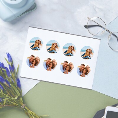 Fotos gedruckt für Medaillon, runde Formfotos gedruckt, Minifotosdruck, Foto