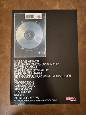 MASSIVE ATTACK | 2001 Q Magazine album advert promo | Collectible original