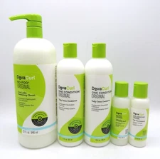 DEVACURL NO POO CLEANSER/ ONE CONDITION ORIGINAL CONDITIONER 12 OZ ( 5 Bottles)