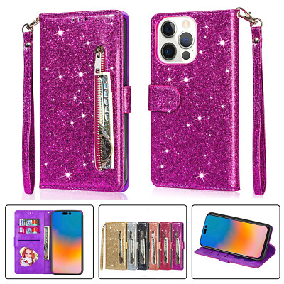 Glitzer Klapp Tasche HandyHülle Flip Case Für Samsung A42 A12 A22 A32 A52 A72 5G