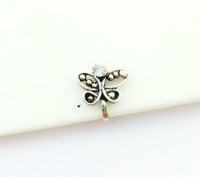 New Year Day Gift Nose Ring Indian Nose Cuff Silver Nose Ear Pin Fashion Jewelry