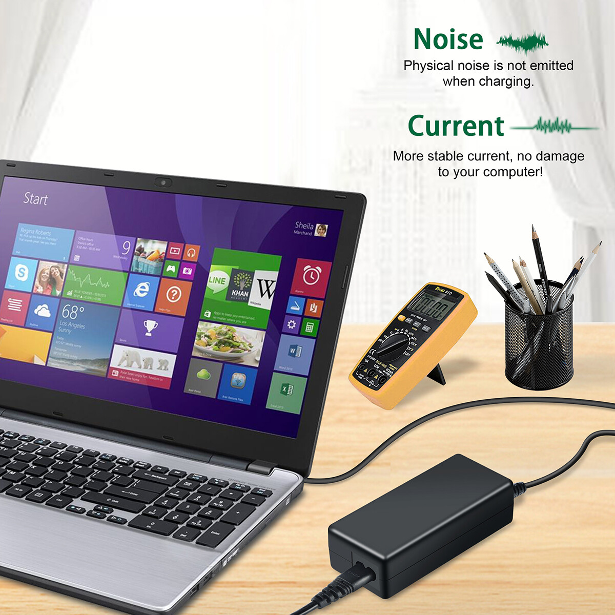 AC Adapter Charger Compatible With Dell P20T-e P20T-i P20T001 - Foto 2