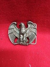 Vintage American Eagle Belt Buckle Solid Fine Pewter Avon Free Shipping