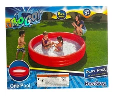 H2OGO! 6' x 13" Inflatable Play Pool - Red