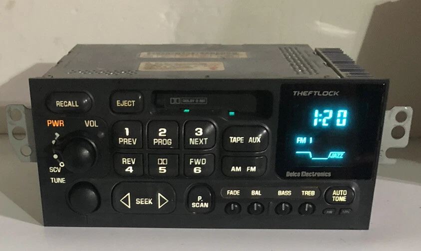 95-00 Chevy S10 Lumina Cavalier Venture Blazer cassette Oem radio Delco 16259771 - Image 2 of 4
