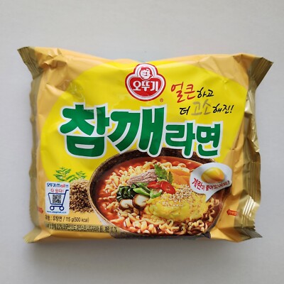Ottogi Sesame Ramen 115g 4Pcs Korean Popular Noodle Instant Food Ramyun