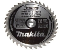 Makita Akku SäGe KreissäGeblatt 136 X 10 Mm Holz SäGeblatt 36 ZäHne B-32948