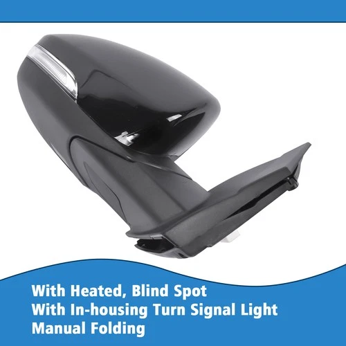 Mirrors Right Passenger Side Heated Hand 87620D3430 for Hyundai Tucson 2016-2018