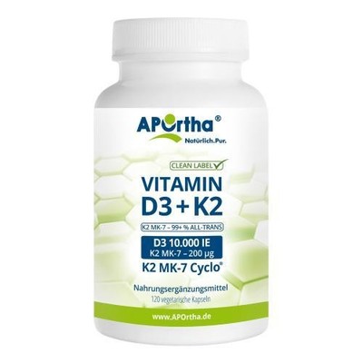 D3 10.000 I.E.+K2 MK-7 200 µg vegetarisch Kapseln 120 ST PZN 16778049