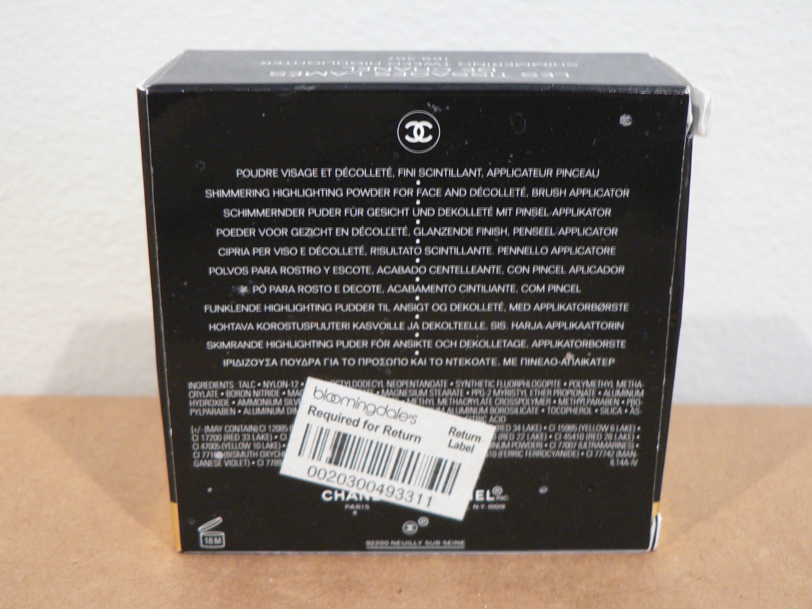 Chanel Les Tissages Lames de Chanel Shimmering Tweed Highlighter .45oz 13g New