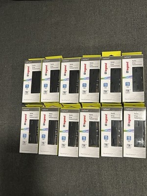Lot Of 12 Pieces LEGRAND Radiant -15-Amp Decora Style Outlets Black 885-TRBKCC8