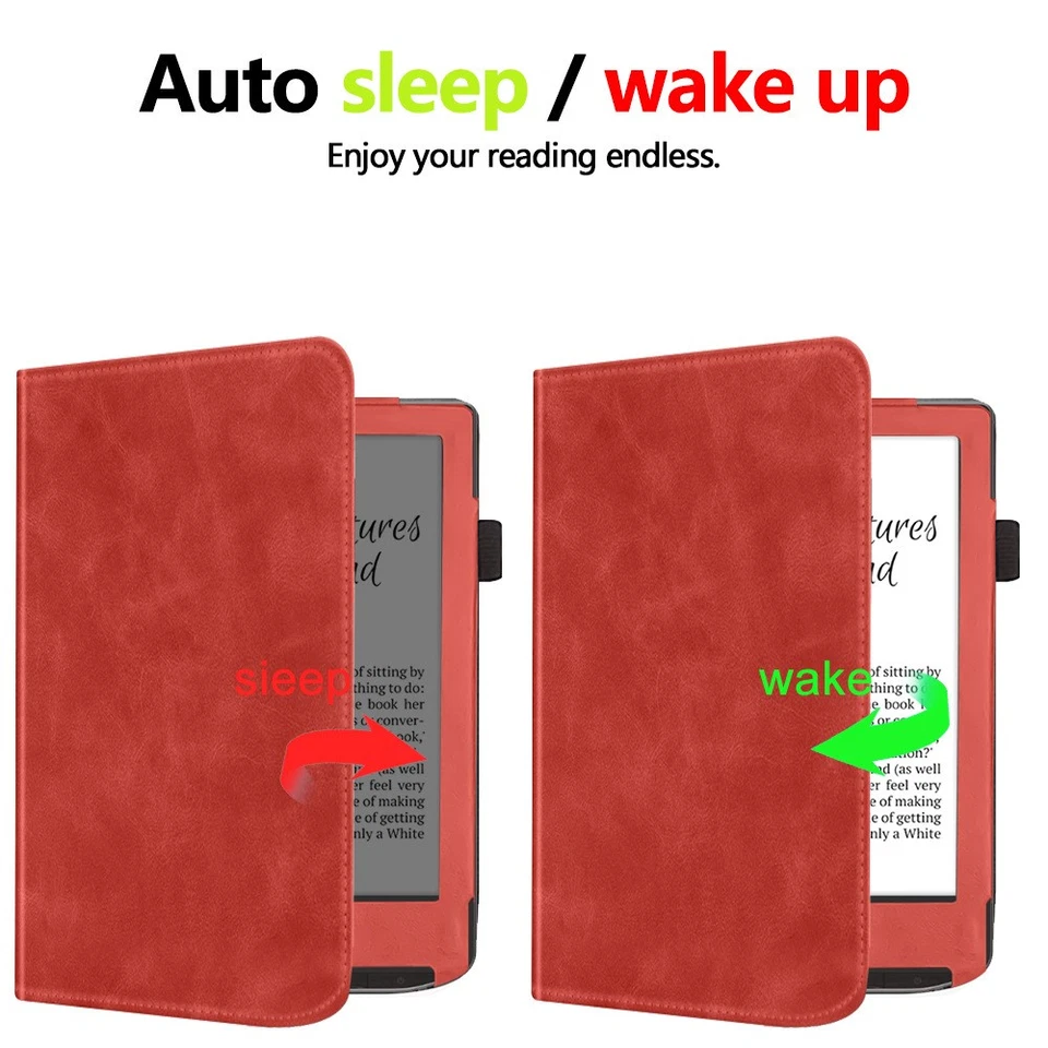 Leather Smart Case For Pocketbook Verse/Verse Pro Ebook Reader Flip Stand Cover - Image 2 of 4