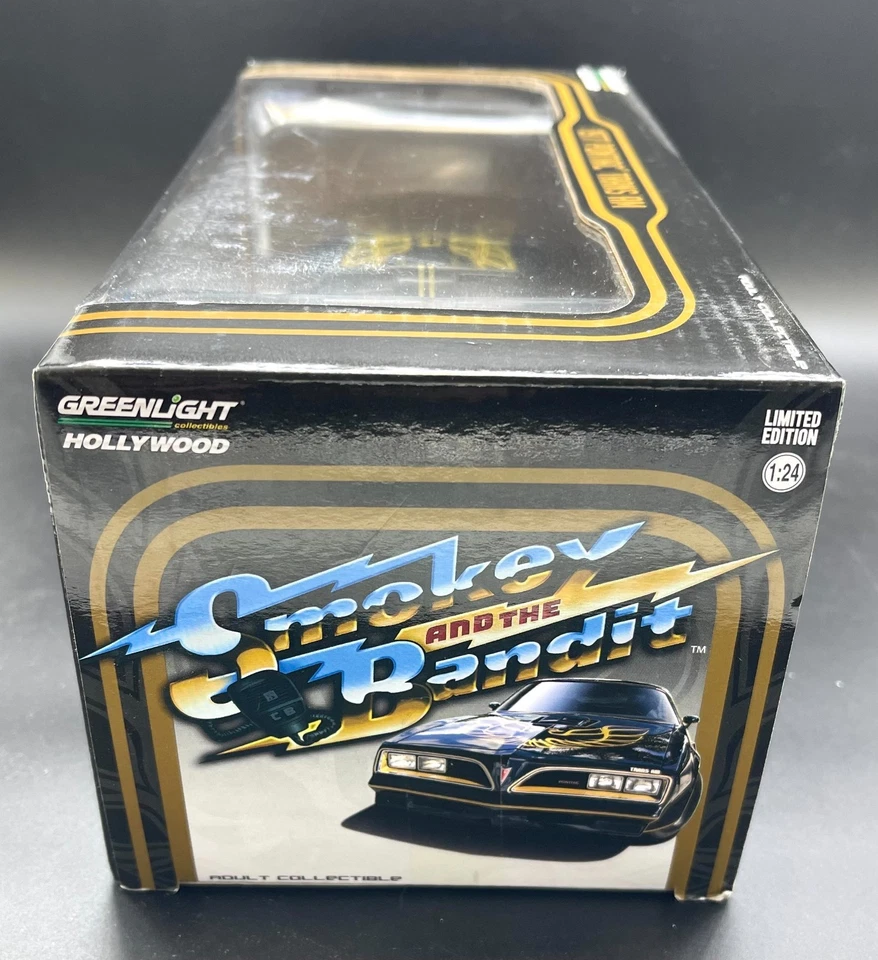 Greenlight Hollywood Smokey Bandit 1977 Pontiac Trans Am Blue Tire Chase 1/24 D4 - Image 4 of 4