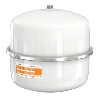 Flamco Ausdehnungsgefäß Flexcon Solar 12 L/2,5 bar (8 bar) weiß 16061