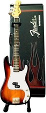 Axe Heaven Fender Precision Bass Sunburst Mini Guitar Replica FP-001