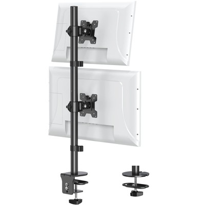 Vertical Dual Monitor Stand, Stacked Monitor Mount for 2 Monitors Up to 32 in...