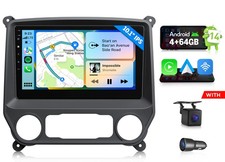 For GMC Sierra 2014-2018 GMSX7A Android 14 4 64 10" CarPlay Car Stereo GPS Radio