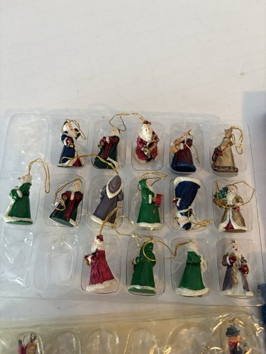 Victorian Mini Christmas & Victorian Polystone Ornaments Open Package 30 Total - Picture 2 of 4