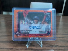 2025 Topps Chrome Update Rookie Debut Auto Darren Baker #CRDA-DB Orange Wave /25