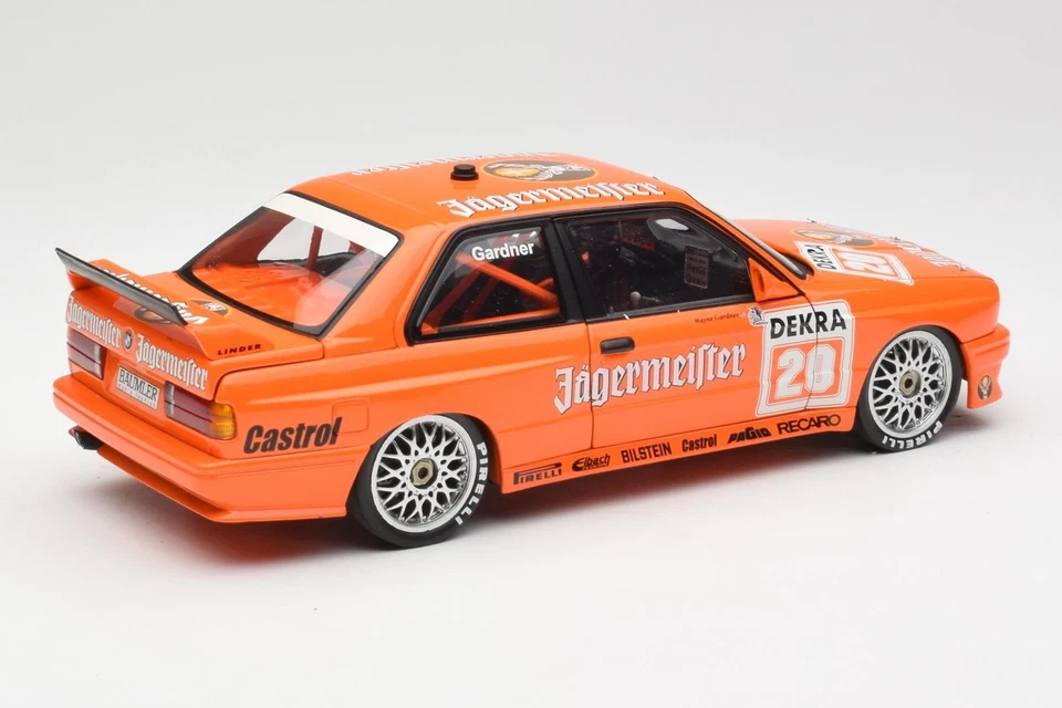180922020-O BMW M3 E30 Jagermeister n20 W.Gardner DTM 1992 No Outside Box Minich - Image 3 of 4