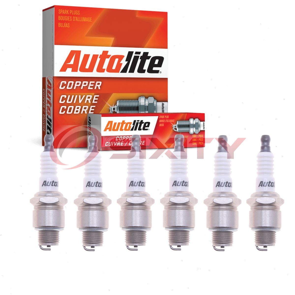 6 pc Autolite Copper Core Spark Plugs for 1935-1936 DeSoto Airflow III zb