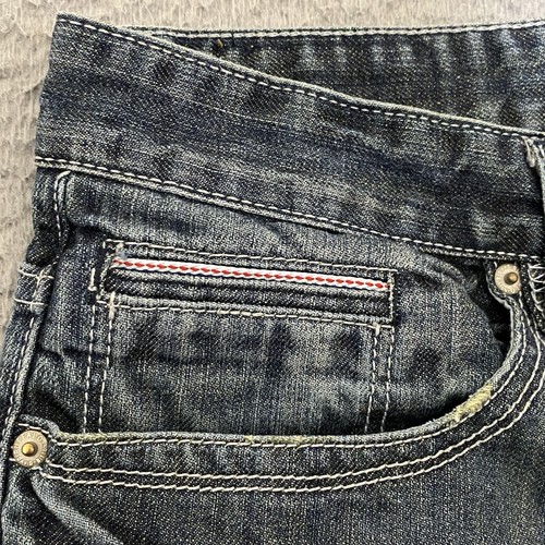 Buffalo David Bitton Jeans Mens 32 Blue King Slim Boot Cotton Denim Meas 34x30.5 - Picture 14 of 21