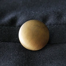 London Badge & Button Co Blazer Front 19mm Antiqued Brass Smooth Finish England