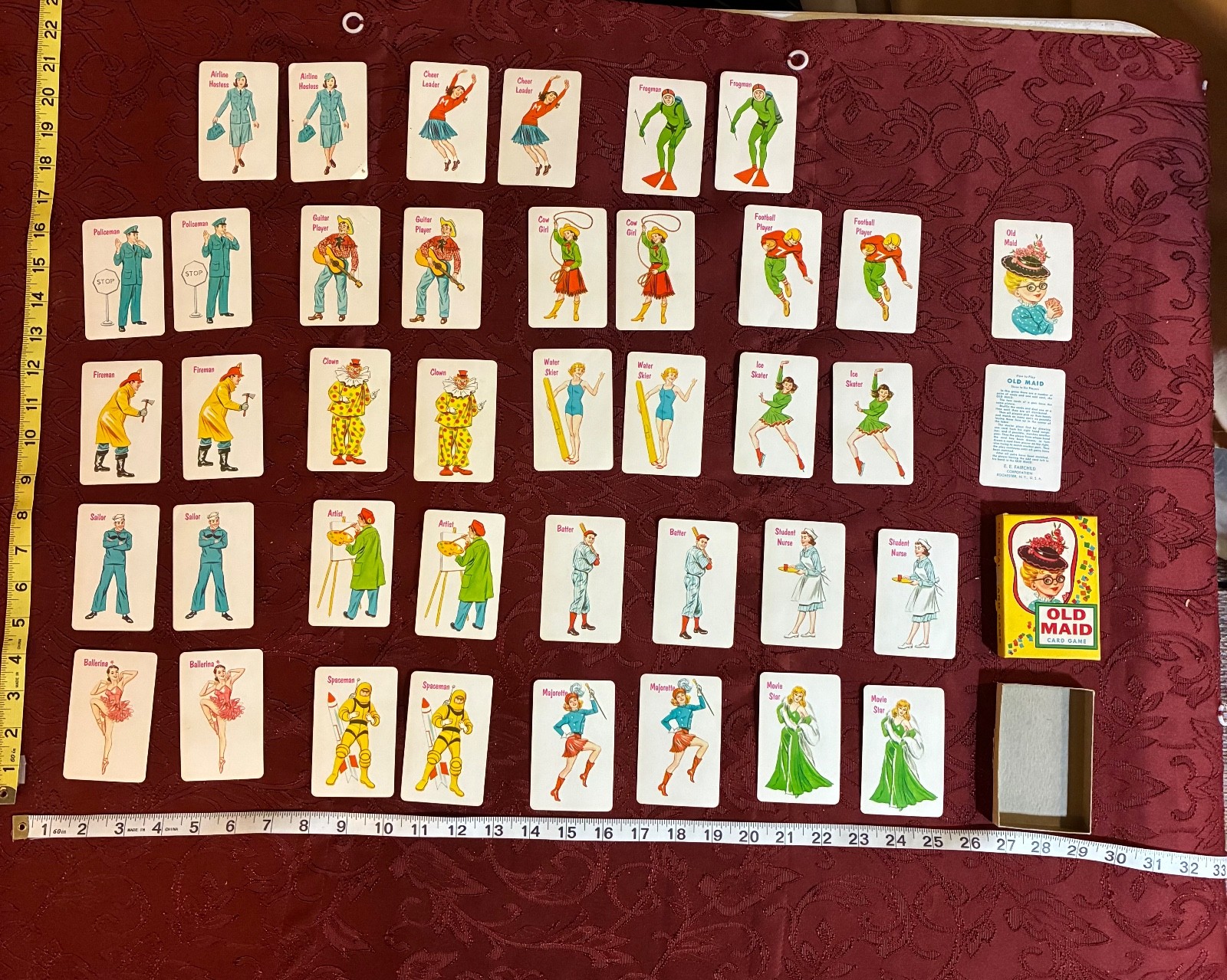 Vintage Old Maid card game #428 by E.E. Fairchild