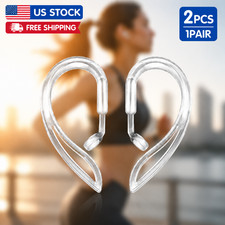 Ear Hooks for AirPods Soft Silicone Anti-Slip Secure Fit Adjustable 1 Pair