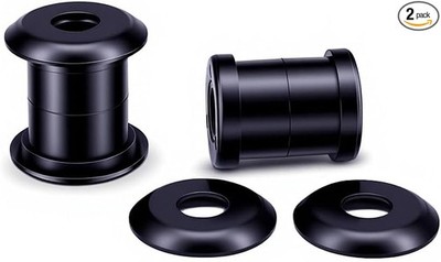 Handlebar Riser Bushings Black Urethane for Softail Dyna Sp Color: Black#Black
