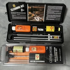 TWO - Hoppe’s #9 Rifle/Shotgun Cleaning kits - One W/ Storage Box