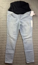 Isabel By Ingrid Isabel Jeans Womens 12 Light Wash Skinny Maternity Over Belly