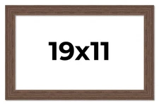 19x11 Frame Brown Farmhouse Solid Wood Picture Frame Width 1.5 Inches | Interior