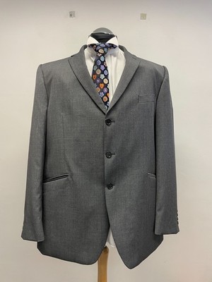 M&S SLIM FIT ANZUG JACKE/BLAZER IN GRAU GR 48L NEU OHNE ETIKETT (0551)